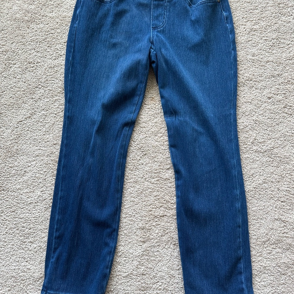 Belle by Kim Gravel Deep Blue Straight Leg Jeans